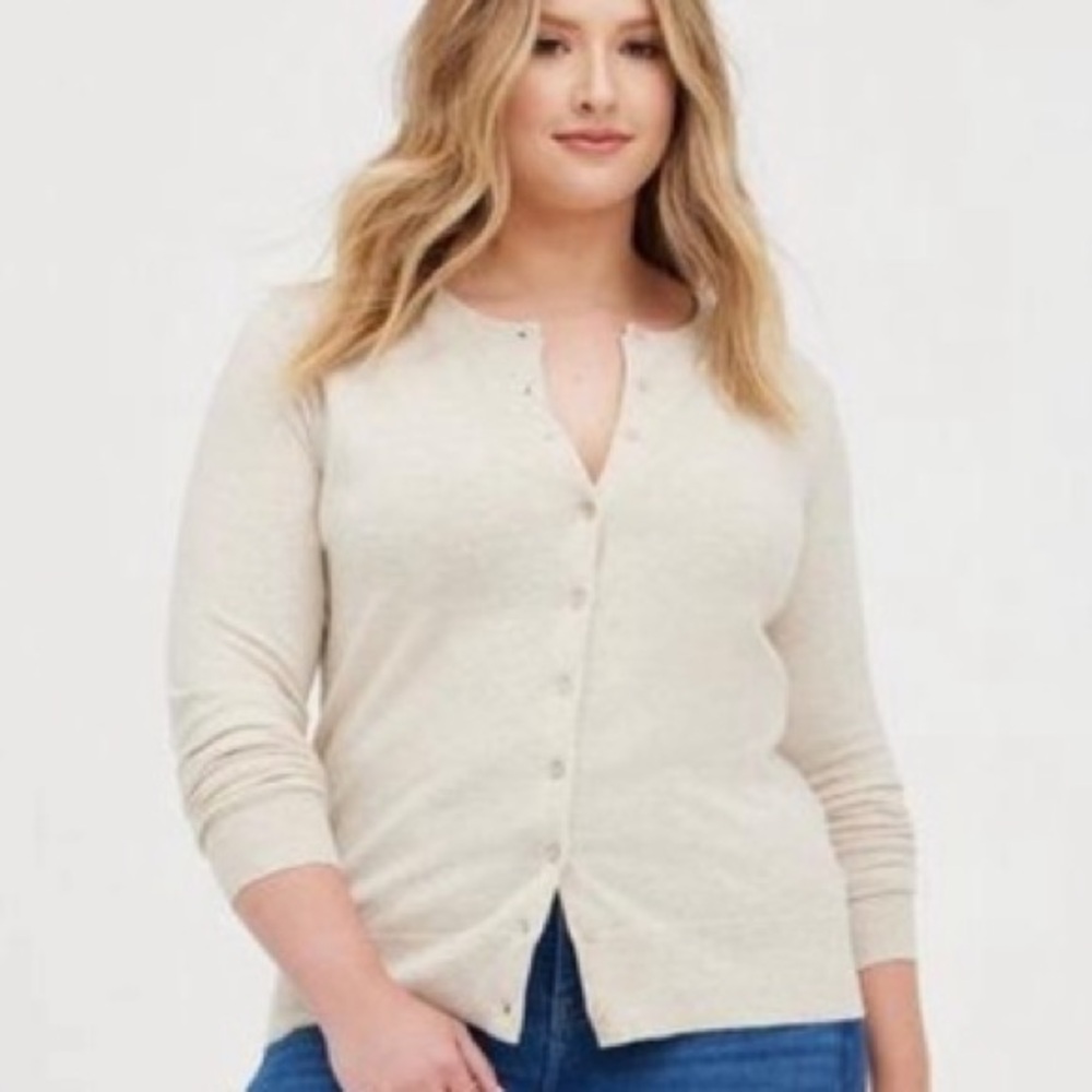 Torrid Everyday Soft Cardigan Crew Sweater, Size 0X